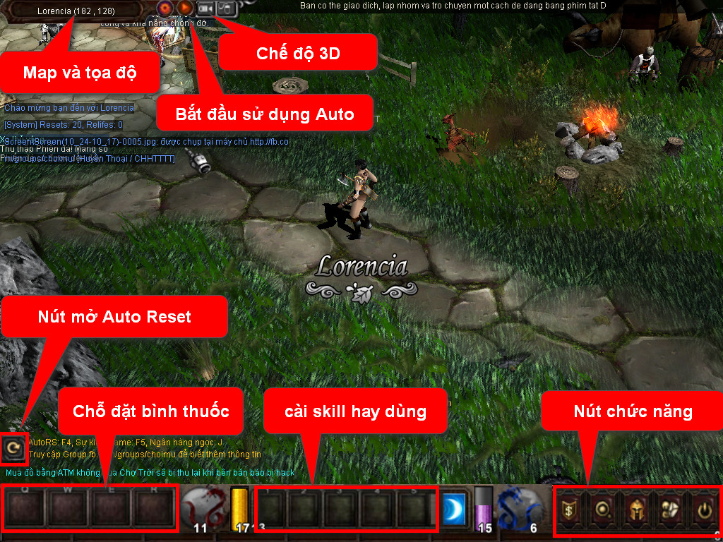 Chức năng chính của Game MU Thế Kỷ